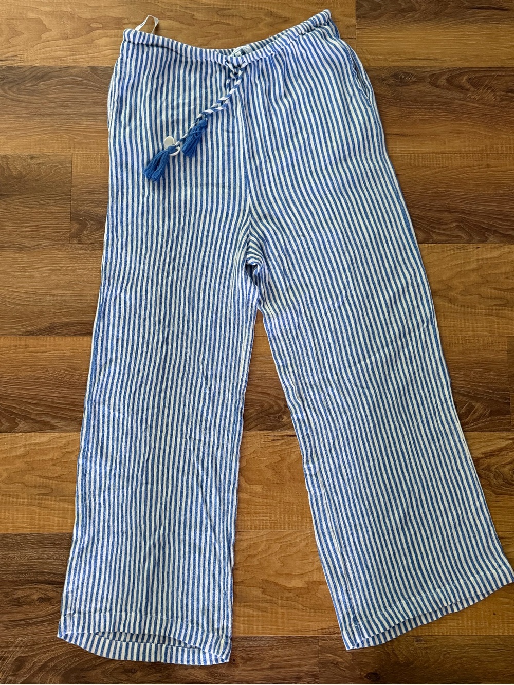 Blue Island Blue & White Striped Lounge Pants
